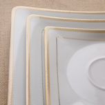 سرویس غذاخوری 30 پارچه چینی زرین ایران سری وینچی مدل سپینود درجه عالی