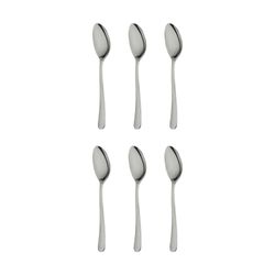 قاشق چای خوری صنایع استیل ایران مدل پارما مجموعه شش عددی