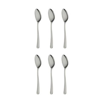 قاشق چای خوری صنایع استیل ایران مدل پارما مجموعه شش عددی