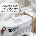 پنکه شارژی تکنودی مدل مه پاش  new 2027 ظرفیت 3600 میلی آمپر ساعت