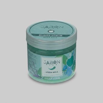 اسکراب شکری لایه بردار پوست ژبن پلاس مدل Green Apple وزن 450 گرم