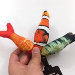 اسباب بازی سگ و گربه طرح ماهی مجموعه 3 عددی