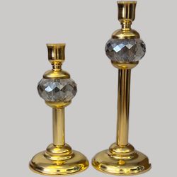 شمعدان نورهام مدل کریستالی کد SHM 10-5 مجموعه 2 عددی