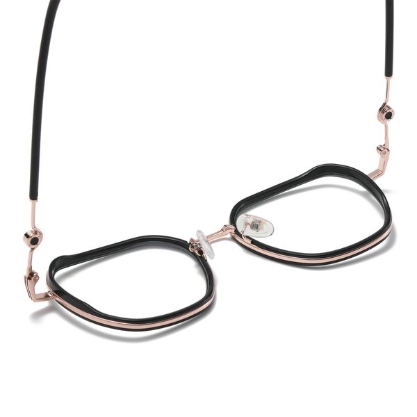 فریم عینک طبی چند ضلعی مدل TJ816C01P81 مناسب برای صورت گرد و بیضی