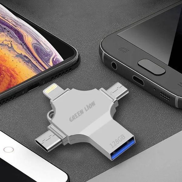 فلش مموری گرین لاین 4in1 USB flash drive -128GB