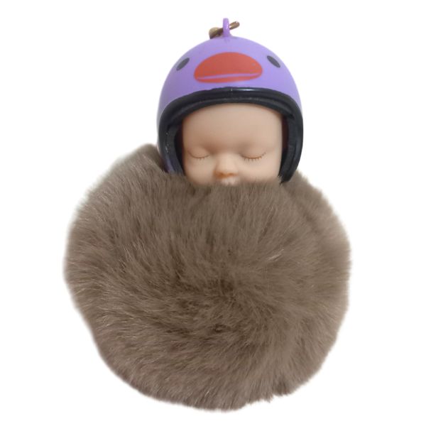 آویز عروسکی مدل نوزاد کلاه کاسکت دار