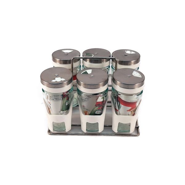 ست جای ادویه 6 پارچه کاپریس مدل پارادایز کد 4578