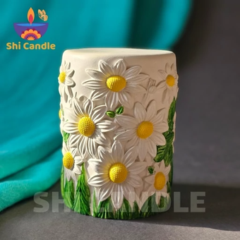 قالب سیلیکونی استوانه بابونه