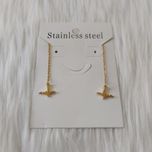 گوشواره زنانه مدل بخیه طرح ضربان کد Beat114*822