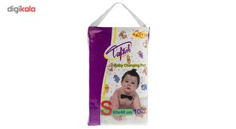 پد زیرانداز بهداشتی کودک تافته بسته 2+10 عددی