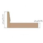 تخت خواب دو نفره مدل A سایز 160×200 سانتی متر