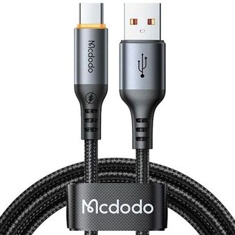 کابل شارژ و دیتا 100 وات USB به USB-C مک دودو مدل CA-057 دارای قطع کن خودکار