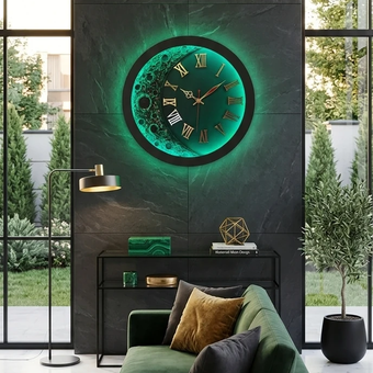 ساعت دیواری مدرن LED دار | مناسب پذیرایی و اتاق خواب