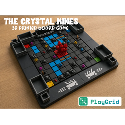 معادن کریستال – مجموعه کامل | بازی رومیزی سه‌بعدی PlayGrid