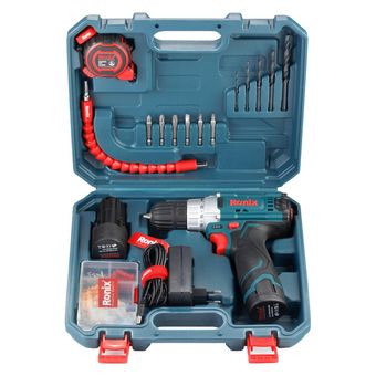 مجموعه 19 عددی دریل شارژی رونیکس مدل RS-8613