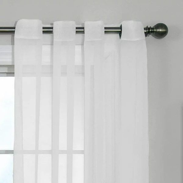 پرده تیکو دکو مدل حریر ژورژت طلاکوب شش چین سایز 225x280 سانتیمتر مجموعه دو عددی*866