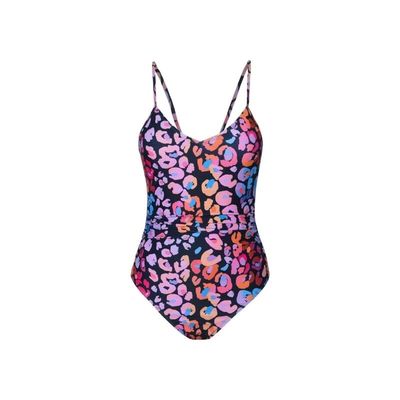 مایو یک تکه زنانه اورجینال برند کاپشی cupshe طرح دار پلنگی رنگی