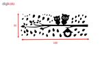 استیکر دیواری صالسو آرت مدل lovely black owls az