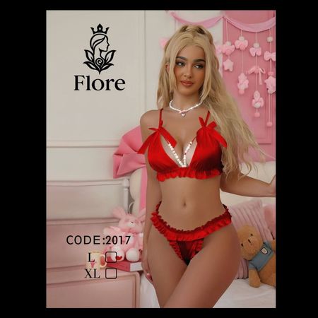 ست ساتن مرواریدی جذاب  کد : 2017