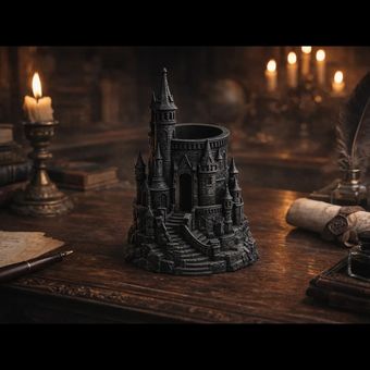 جا قلمی قلعه هاگوارتز | استند دکوری هری پاتر الهام‌گرفته از Hogwarts Castle