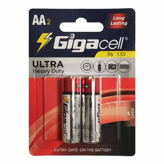باتری قلمی GigaCell-AA مدل Ultra Heavy Duty بسته 2 عددی