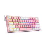 Keyoard Gaming REDRAGON K617 FIZZ Gray - White