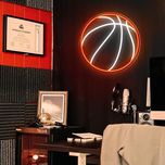 چراغ دیواری نئون طرح توپ بسکتبال
