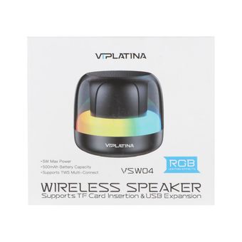 اسپیکر بی سیم VIPLATINA مدل VSW04 - مشکی