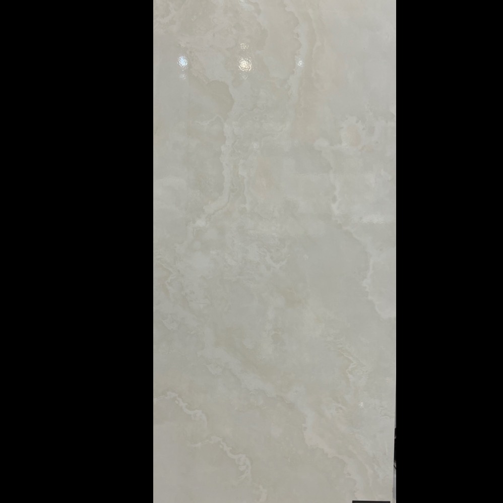 سرامیک 60*120 طرح سنگ کرم اونیکس براق