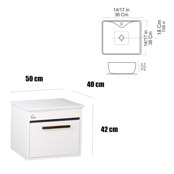 ست کابینت و روشویی توییس مدل 1035 M