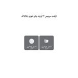 ست فنجان نعلبکی 12 پارچه 6 نفره چینی زرین ایران مدل چای خوری ایتالیا اف 8 هدیه درجه عالی