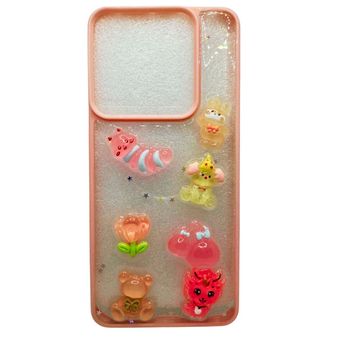 کاور طرح کرم صورتی مناسب برای گوشی موبایل شیائومی Redmi Note 13 pro (5g)