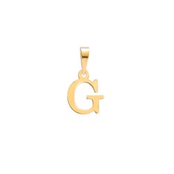 آویز گردنبند طلا 18 عیار زنانه مریم اکرمی گلد گالری مدل حرف G