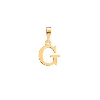 آویز گردنبند طلا 18 عیار زنانه مریم اکرمی گلد گالری مدل حرف G