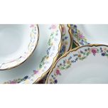 سرویس غذاخوری 102 پارچه 12 نفر چینی زرین ایران مدل گلستان سری ایتالیا اف درجه عالی