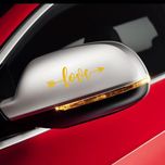 برچسب پشت آینه خودرو مهدیار طرح LOVE کد SL101T بسته دو عددی