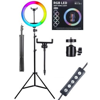 رینگ لایت RGB LED MJ33 با پایه برند CANDC