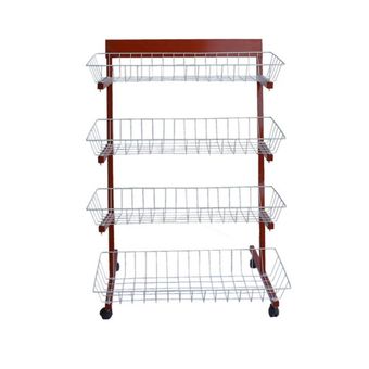 استند مدل جلو فروشگاهی شیبدار چرخدار کد 51