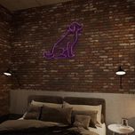چراغ دیواری طرح سگ نئون