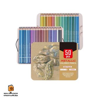 مداد رنگی 50 رنگ متالیک کالر (KALOUR)