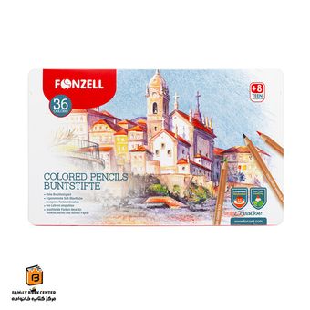 مدادرنگی جعبه فلزی 36 رنگ فونزل (FONZELL)