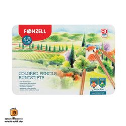 مدادرنگی جعبه فلزی 48 رنگ فونزل (FONZELL)