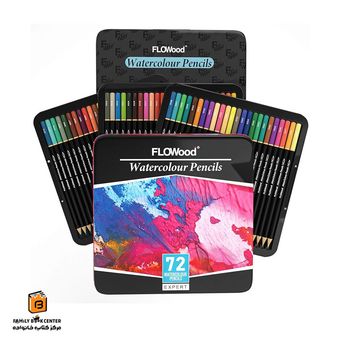 مداد رنگی آبرنگی 72 رنگ فلووود (FLOWOOD)