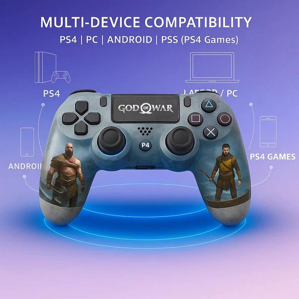 دسته بازی بی سیم سونی DualShock 4 طرح God Of War مناسب PS4 PC