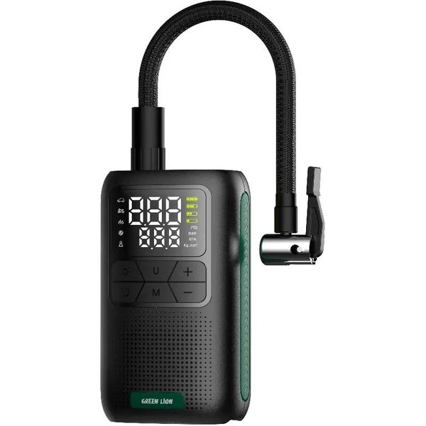 پمپ باد شارژی Green Lion GL-A4 | کمپرسور همراه 150PSI با نمایشگر دیجیتال