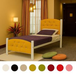 تخت تخت خواب فلزی لمسه کاری شدهfm0051