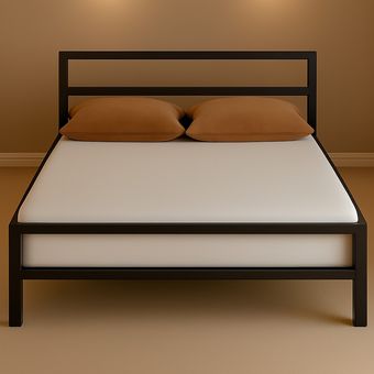 تخت خواب دونفره تمام فلزFM0341