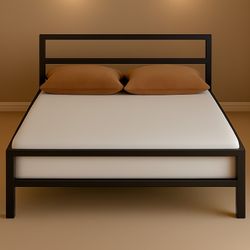 تخت خواب دونفره تمام فلزFM0341