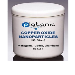 CuO NPS - نانو ذرات اکسید مس ( Copper Oxide Nano Particles) محصول شرکت platonicnanotech در بسته های 1 ، 5 ، 10 گرمی
