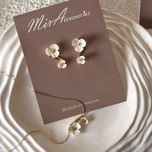 ست گوشواره گردنبند شکوفه سفید